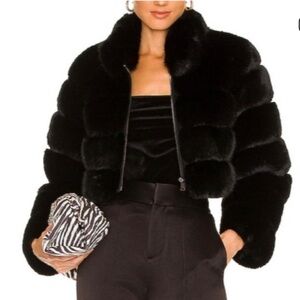 Jason Wu Luxe Black Fur Jacket